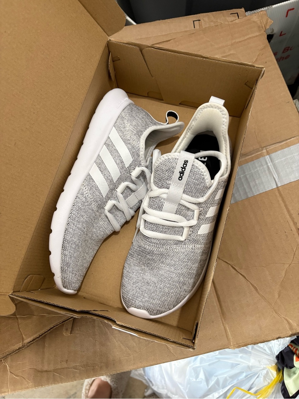 Women’s Size 8 - Adidas Cloudfoam Pure Cloud White W